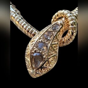 New BCBG Gold colored Snake Chain Necklace